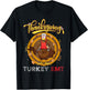 Retro Vintage Funny Turkey EMT Nurse Nursing Thansgiving T-Shirt - T-Shirt | Black