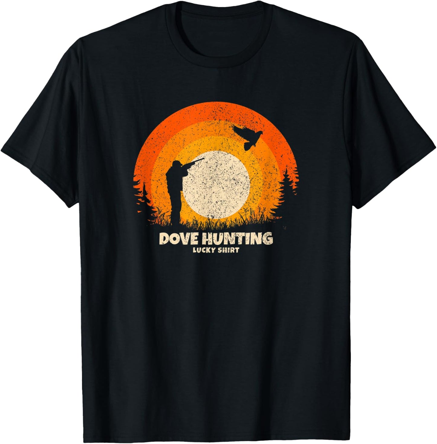 Dove Hunter Lucky Charm Dove Hunting T-Shirt - T-Shirt | Black