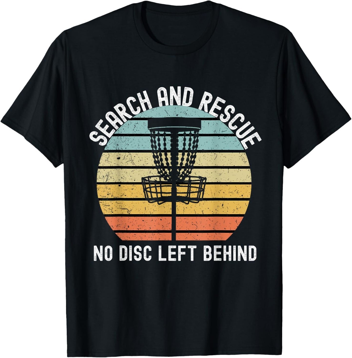 Disc Golf Search and Rescue Disc Golf Gift Funny Disc Golf T-Shirt - T-Shirt | Black