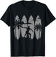 Surfer Surfboard Vintage Surfing Beach Summer Surf Men Women Girls Kids T-Shirt - T-Shirt | Black