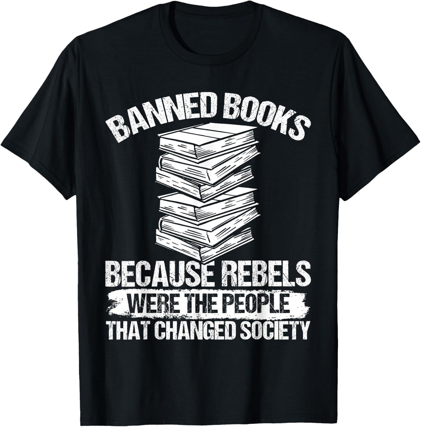 Banned Book List Librarian Banned Book Set Book Lover T-Shirt - T-Shirt | Black