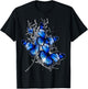 Blue lighting Butterfly design butterflies and butterfly T-Shirt - T-Shirt | Black