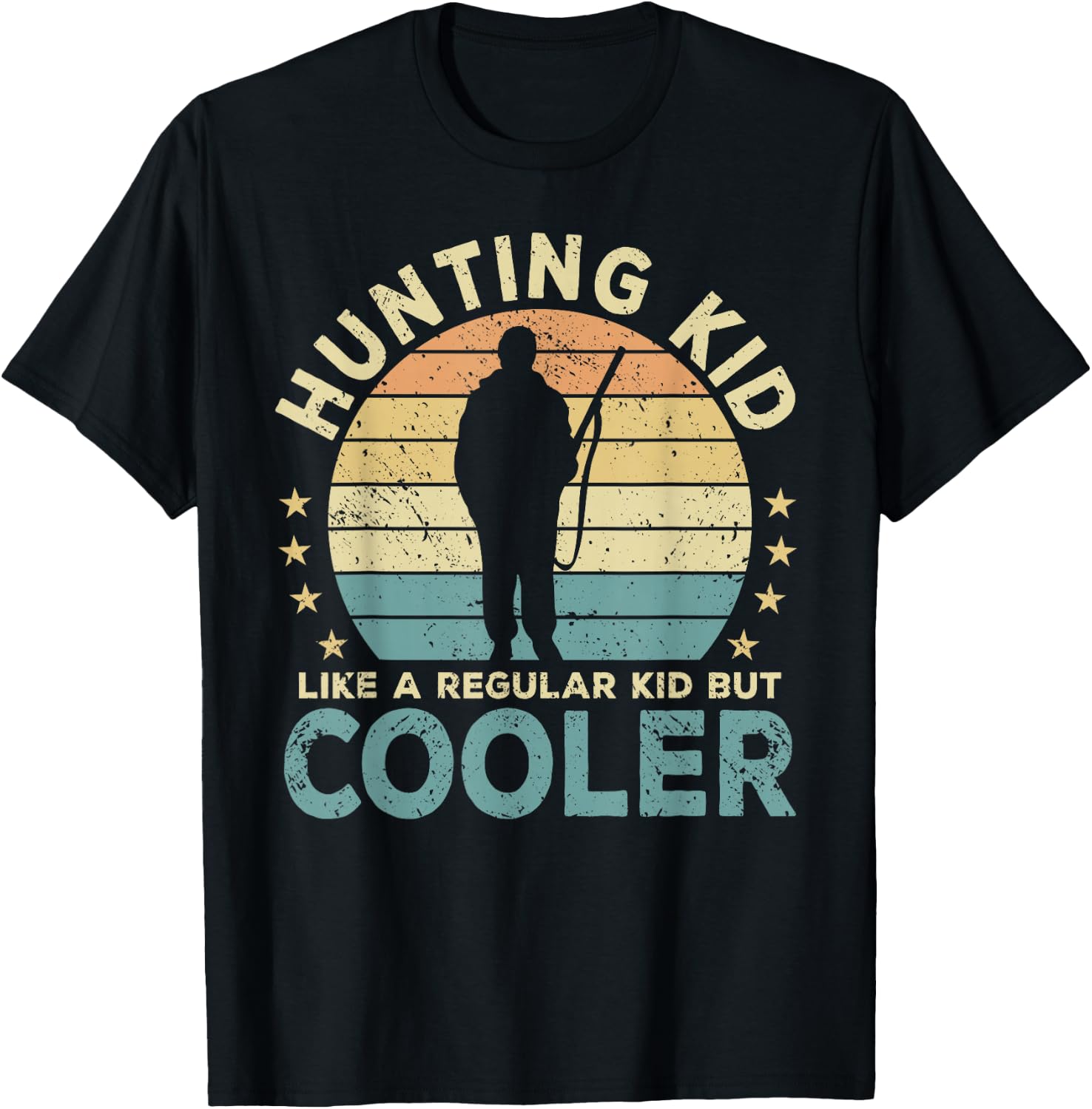 Hunting Kid Funny T-Shirt - T-Shirt | Black