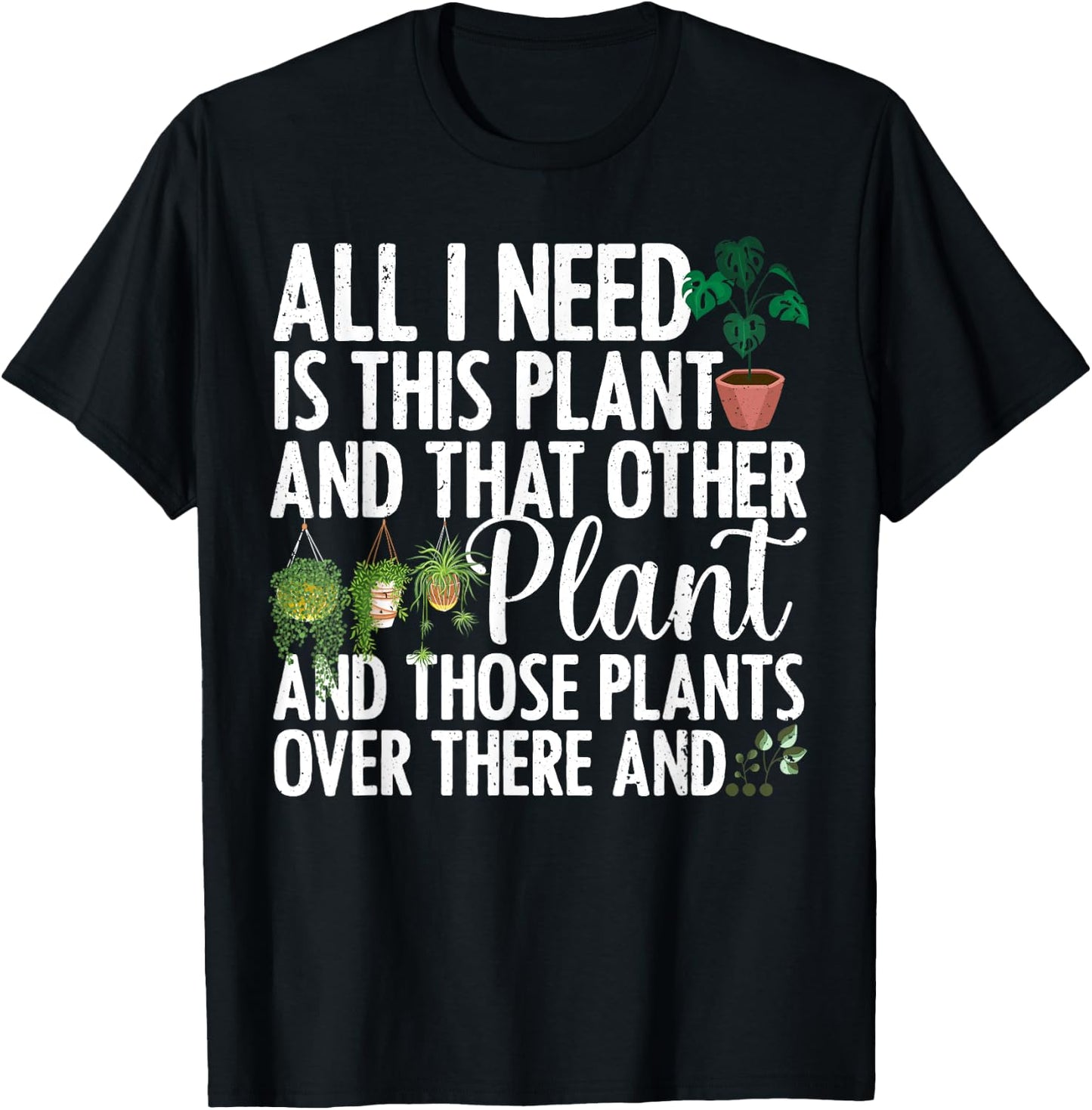 Funny Plant Art Men Gardening Plant Lover Gardener Small T-Shirt - T-Shirt | Black