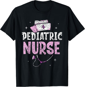 Pediatric Nurse Pediatrics Nurses Nursing T-Shirt - T-Shirt | Black