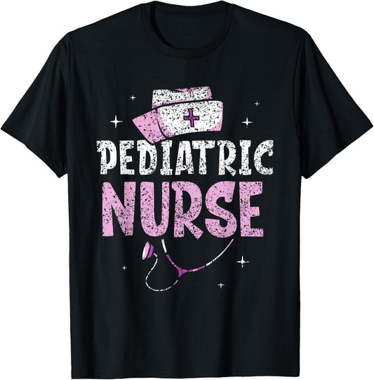Pediatric Nurse Pediatrics Nurses Nursing T-Shirt - T-Shirt | Black