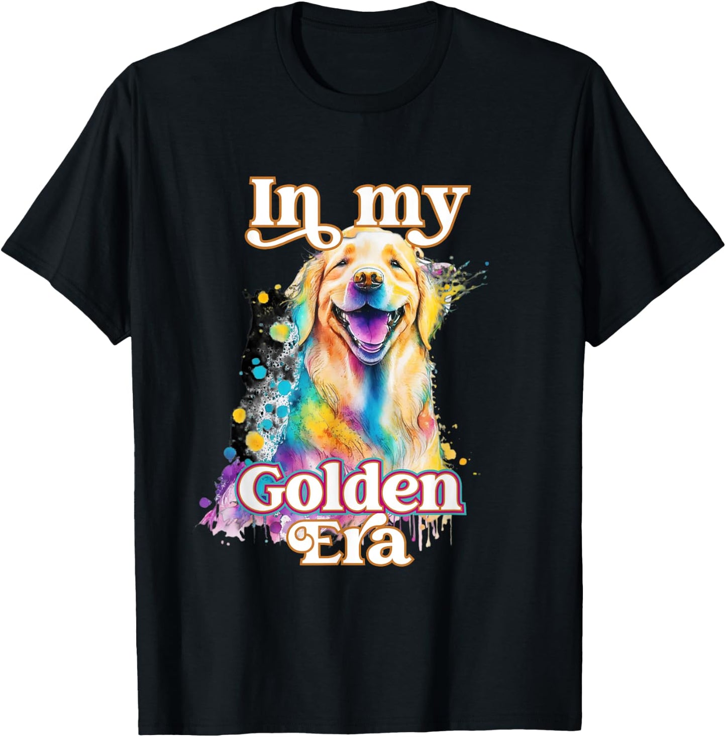 In My Golden Retriever Era T-Shirt - T-Shirt | Black