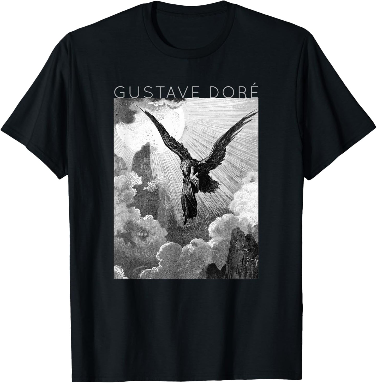 Gustave Doré - Dante and the Eagle - Art for Artists T-Shirt - T-Shirt | Black