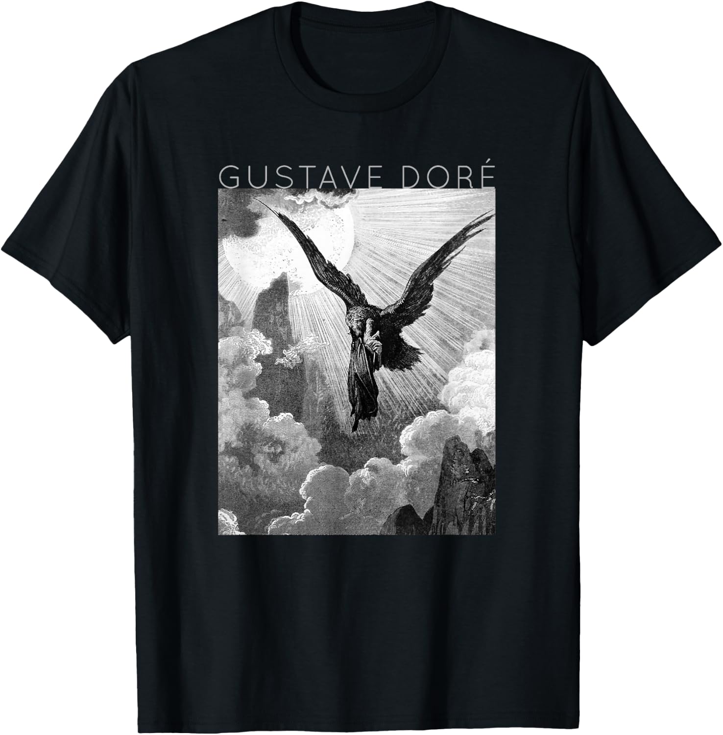 Gustave Doré - Dante and the Eagle - Art for Artists T-Shirt - T-Shirt | Black