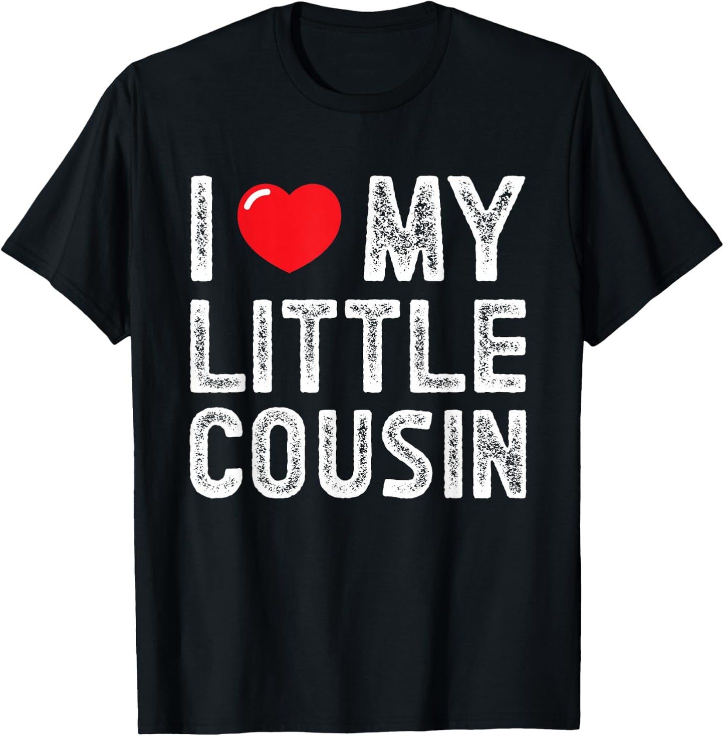 I Love My Little Cousin Vintage I Heart My Little Cousin T-Shirt - T-Shirt | Black