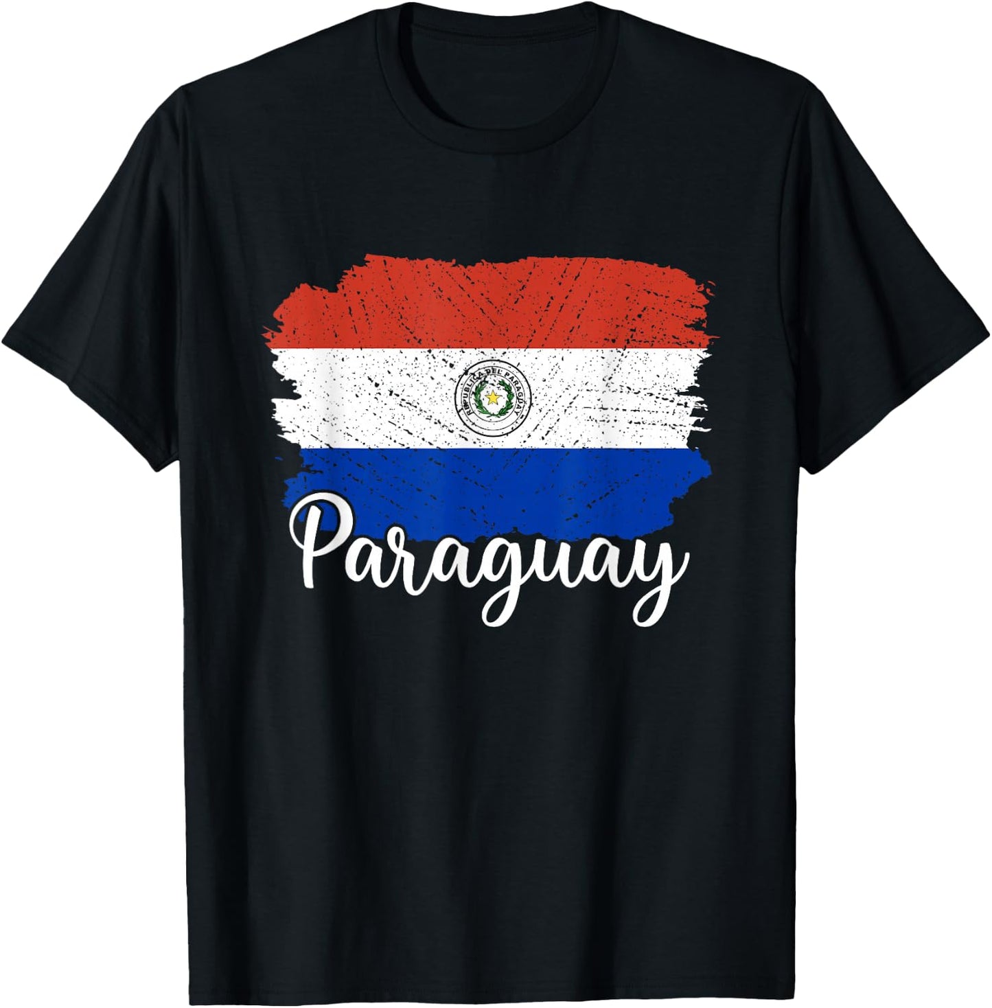 Paraguay Flag Men Women Kids Paraguay Country T-Shirt - T-Shirt | Black