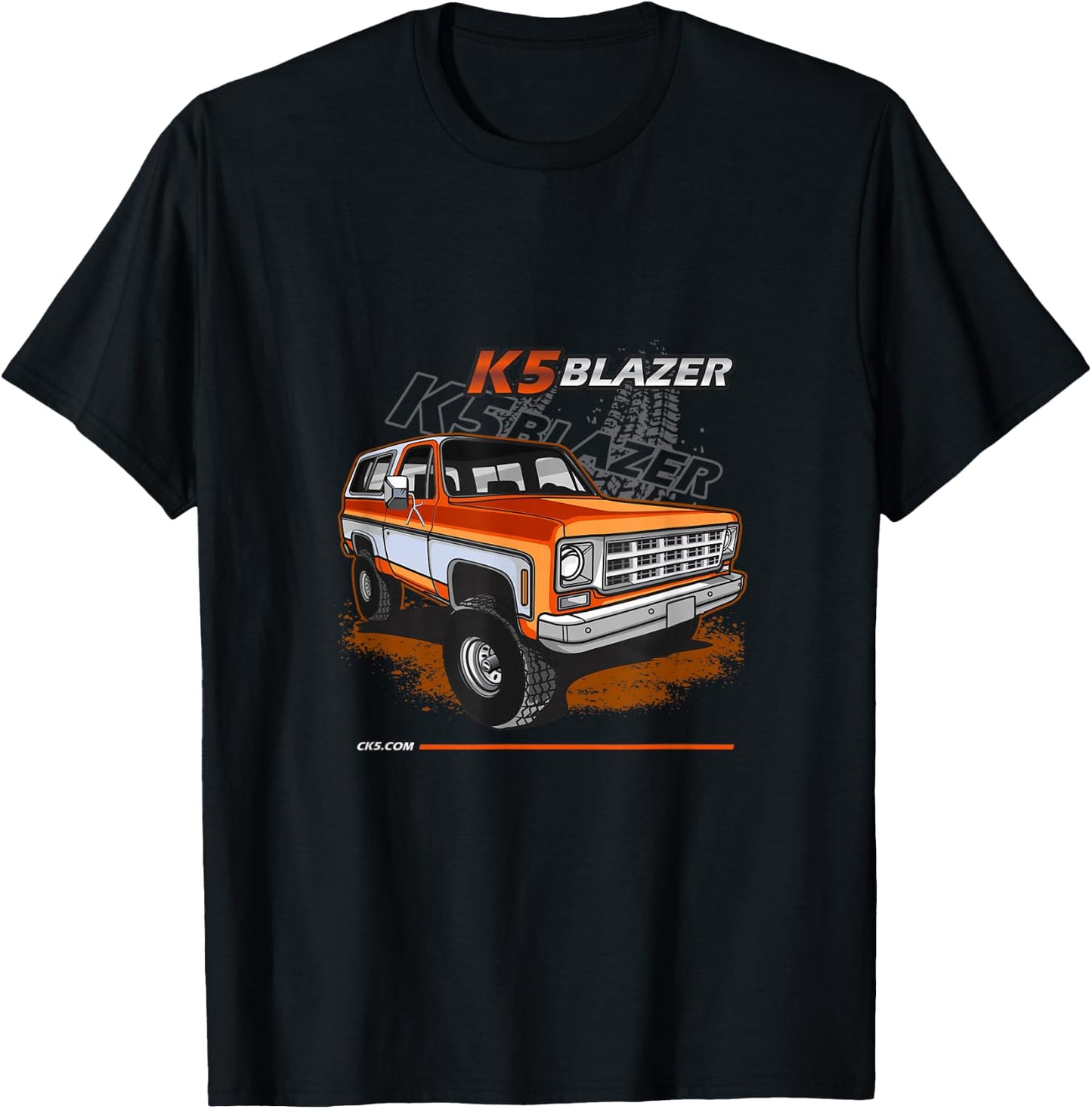 1973-79 K5 Blazer square body 4x4 round eye T-Shirt - T-Shirt | Black