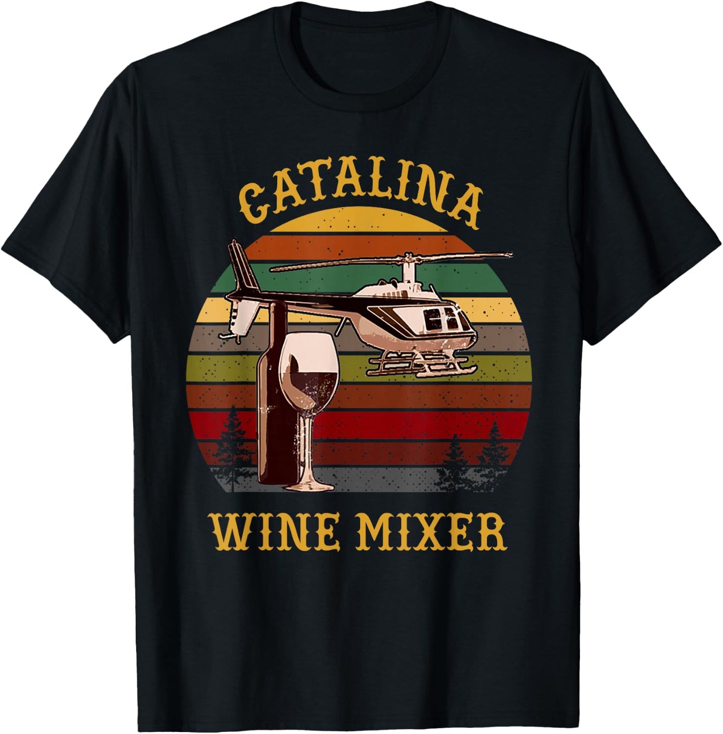 Catalina wine Mixer T Shirt T-Shirt - T-Shirt | Black
