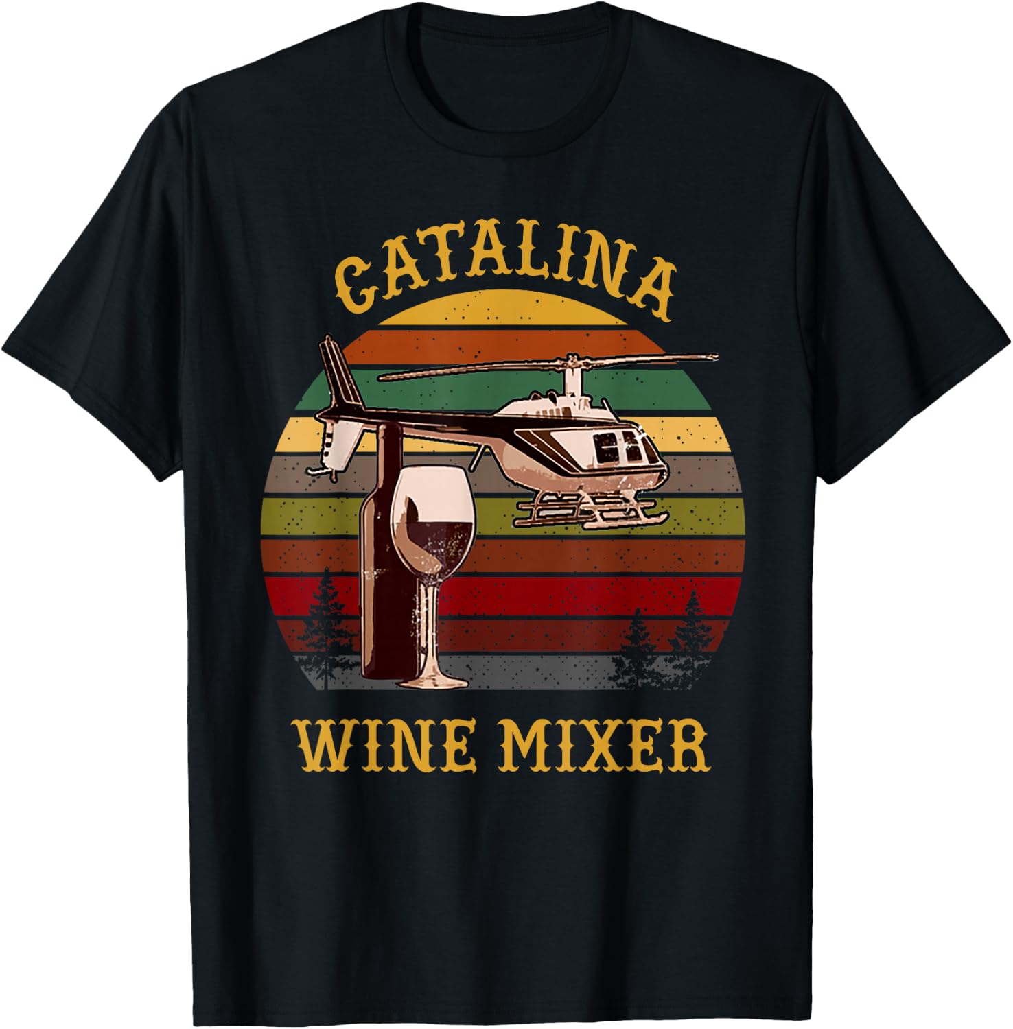 Catalina wine Mixer T Shirt T-Shirt - T-Shirt | Black