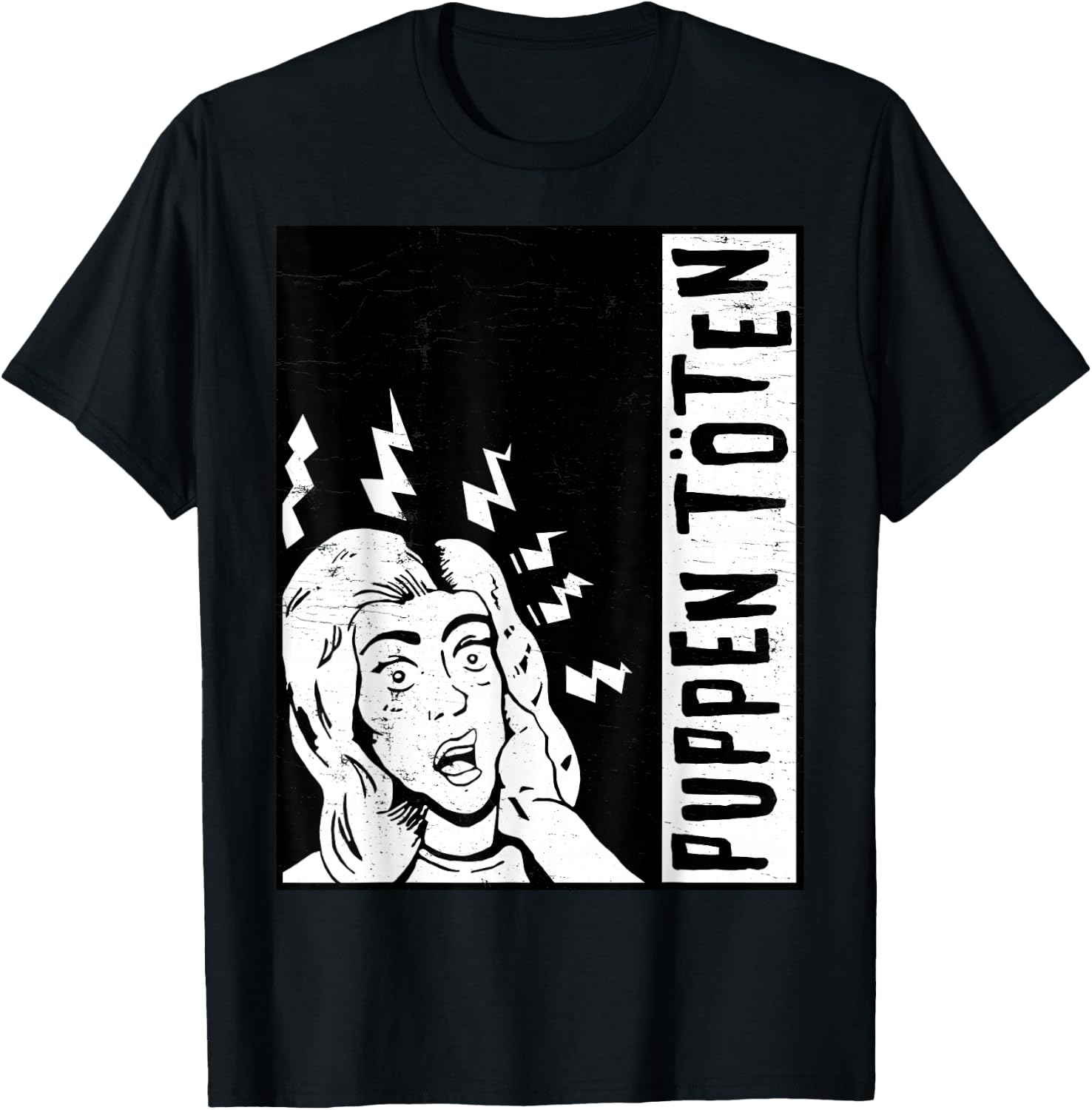 Dolls Kill Punk Graphic T-Shirt - T-Shirt | Black