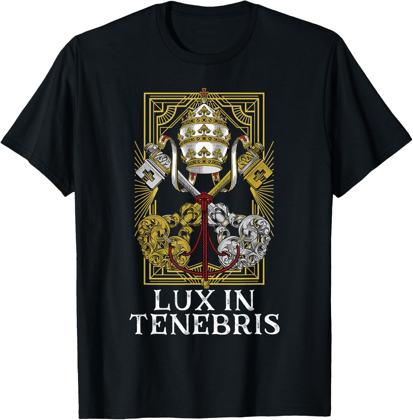 Catholic Holy See Latin Mass Vatican T-Shirt - T-Shirt | Black