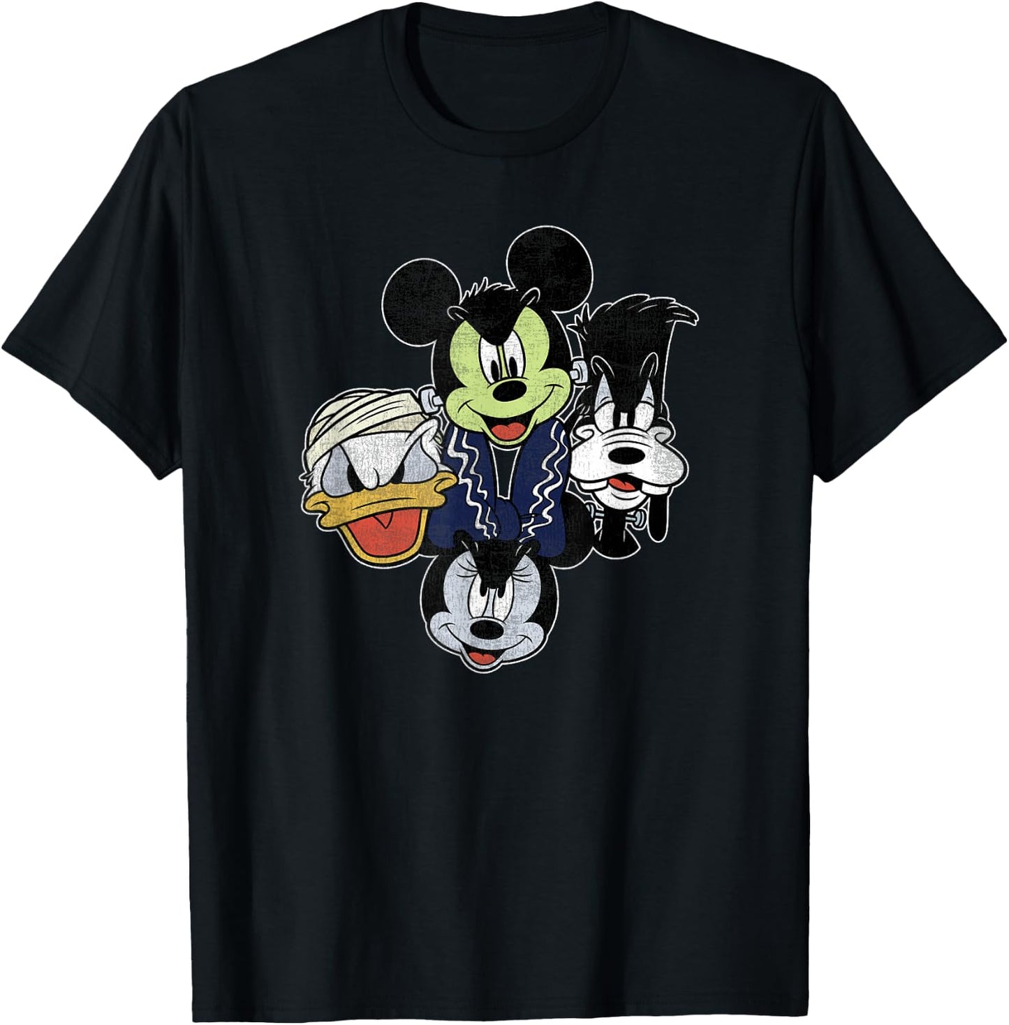 Disney Mickey and Friends Halloween Group Shot Costumes T-Shirt - T-Shirt | Black