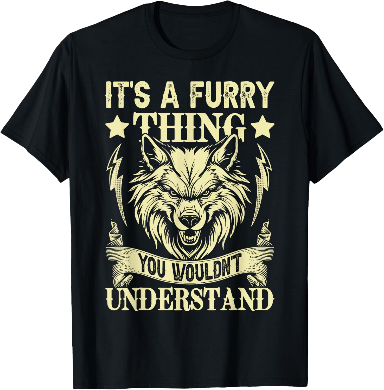 It's A Furry Thing You Wouldnt Understand T-Shirt - T-Shirt | Black