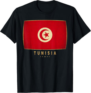 Tunisia Flag - Funny Tunisia Jersey Women Kids T-Shirt - T-Shirt | Black