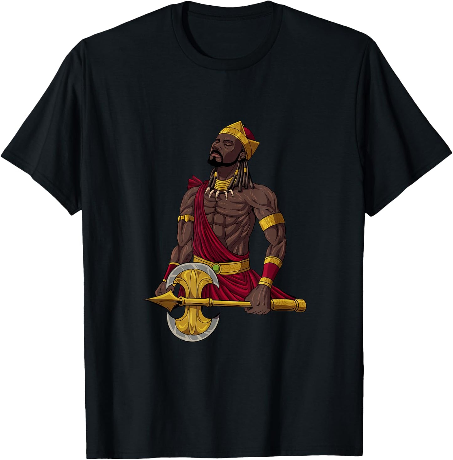 God of Yoruba Religion - Shango T-Shirt - T-Shirt | Black