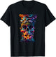 Goblincore Aesthetic Grunge Fungi Mushroom Skull T-Shirt - T-Shirt | Black