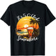 It's 5 O’clock Somewhere Beer on a Summer Beach Design T-Shirt - T-Shirt | Black