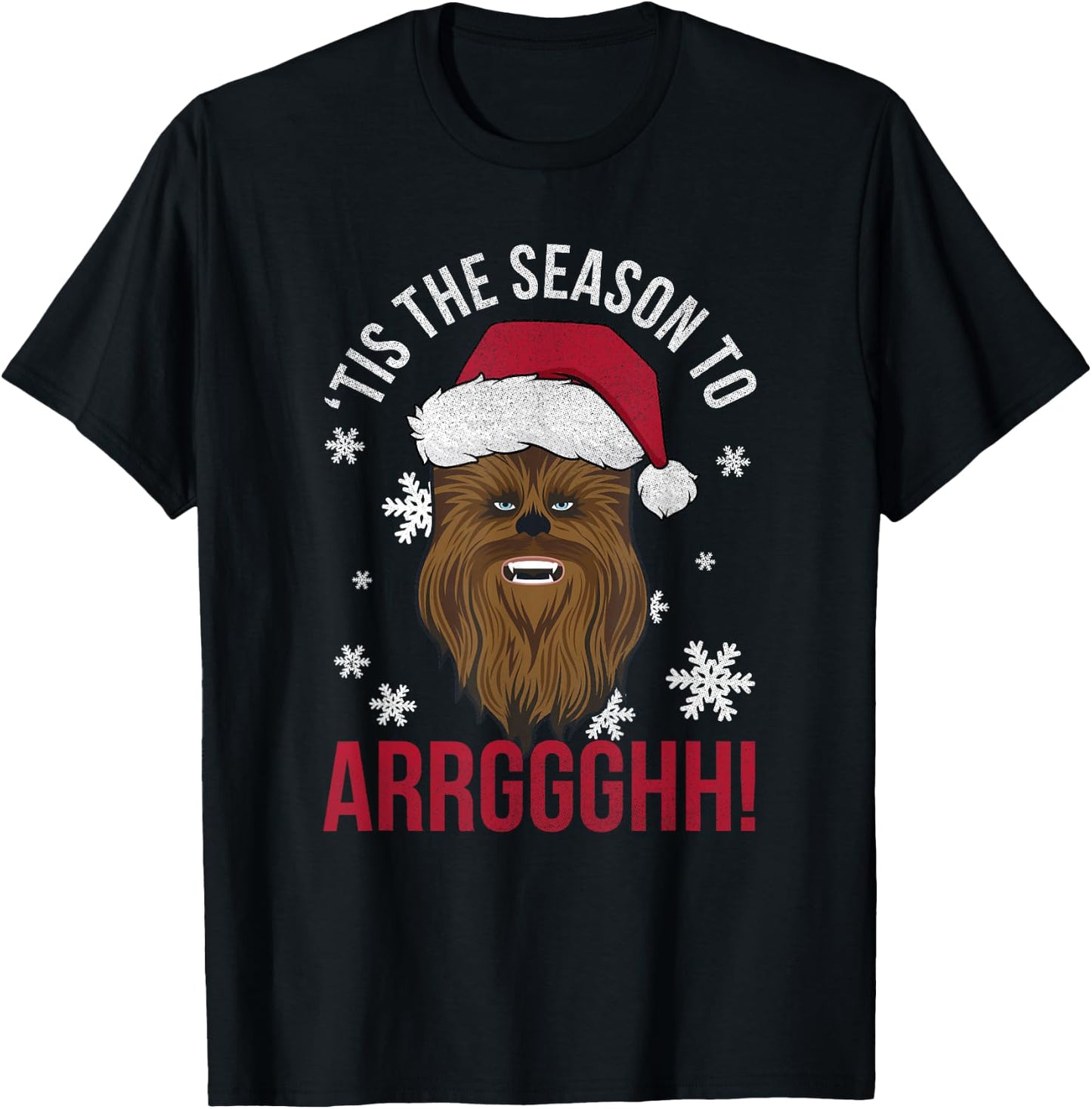 Star Wars Christmas Chewbacca 'Tis The Season To Arrghh! T-Shirt - T-Shirt | Black