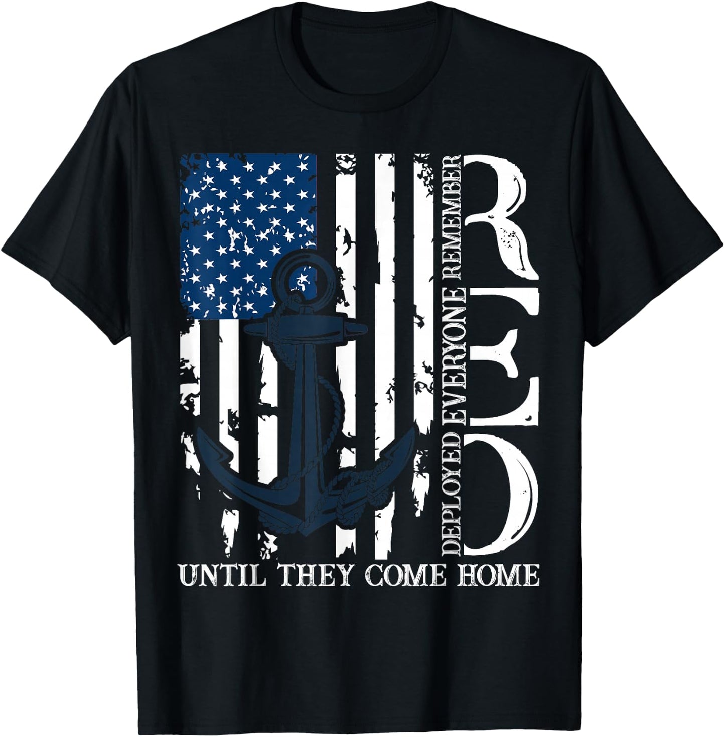 Red Friday Military Memorial Day Veterans Family 4th Of July T-Shirt - T-Shirt | Black
