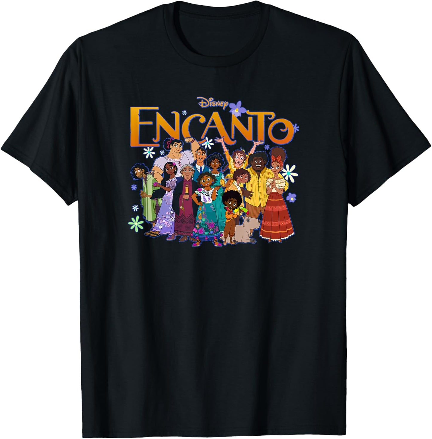 Disney Encanto Family Group Portrait Logo T-Shirt - T-Shirt | Black