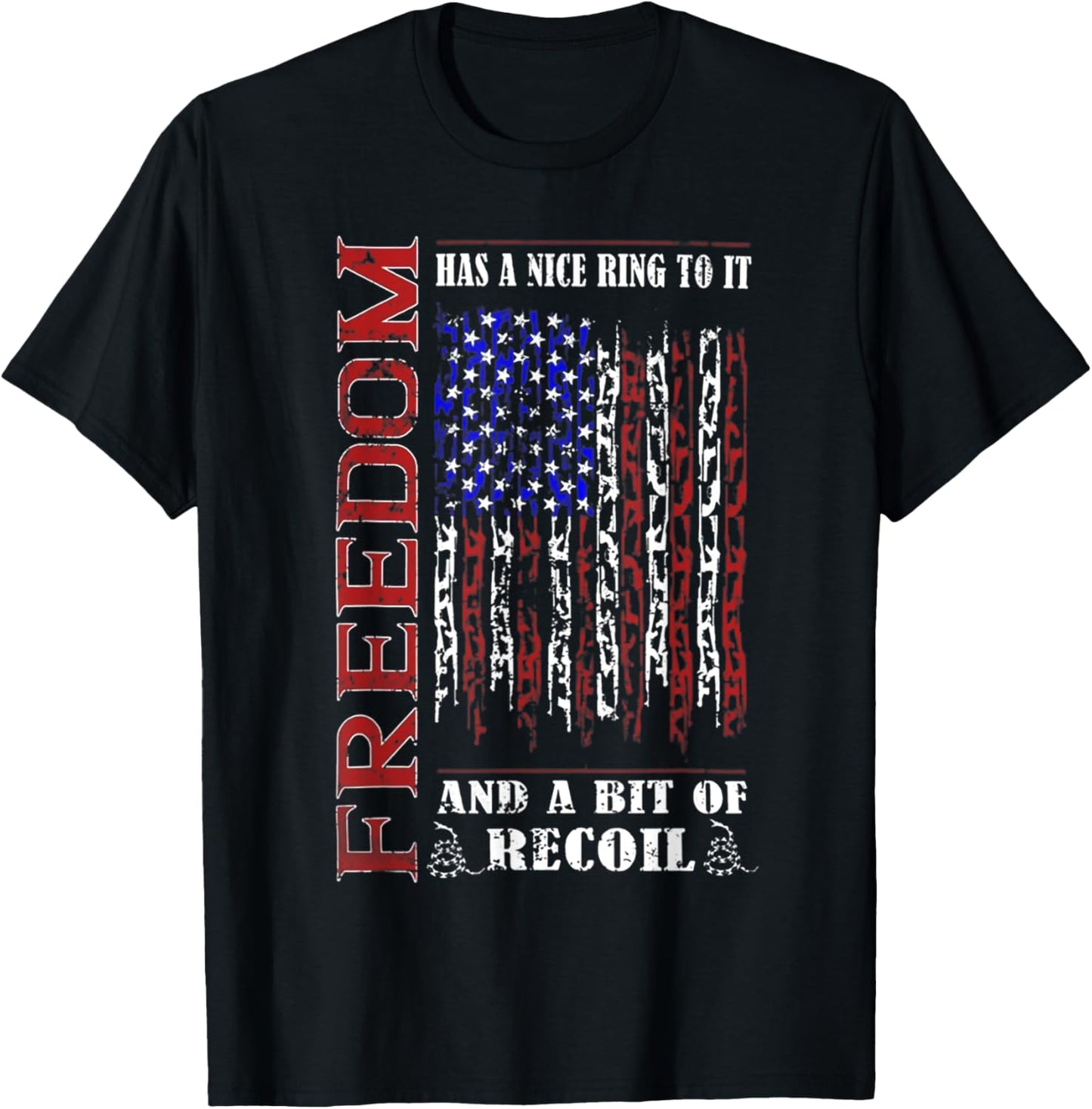 Freedom Has a Nice Ring to it T-Shirt - T-Shirt | Black
