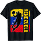 Venezuelan Basketball Player Venezuela Flag Basketball Fans T-Shirt - T-Shirt | Black