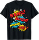 Bang Boom Pow Wham Comic Bubbles T-Shirt - T-Shirt | Black