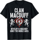 MacDuff Clan Scottish Name Coat Of Arms Tartan Family Party T-Shirt - T-Shirt | Black