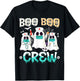 Boo boo Crew Nurse Halloween Ghost Costume Matching T-Shirt - T-Shirt | Black