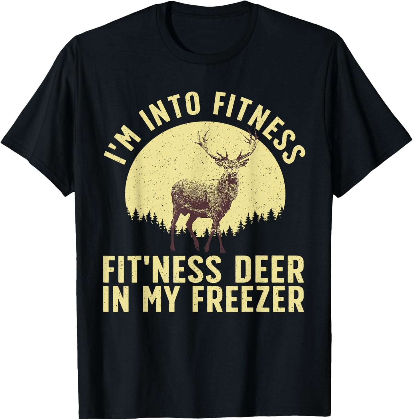 Funny Deer Hunting Art Women Wildlife Hunter Hunting T-Shirt - T-Shirt | Black