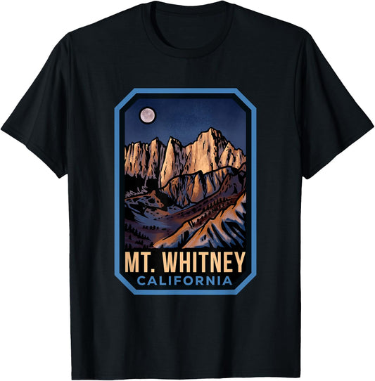 Mount Whitney California T-Shirt - T-Shirt | Black