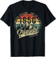 1950 Vintage Birthday Retro Gifts Woman 70s 80s T-Shirt - T-Shirt | Black