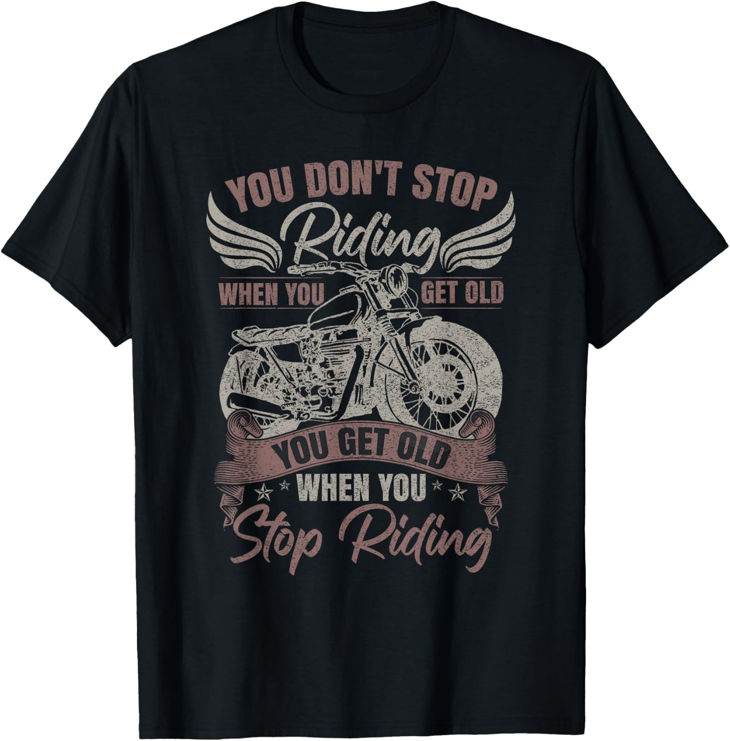 Motorcycle Vintage T-Shirt - T-Shirt | Black