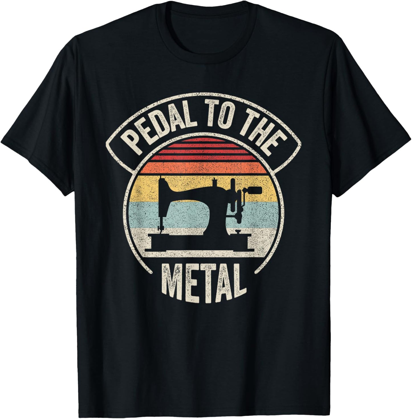 Vintage Retro Sewing Machine Lover For Sew Lovers Seamstress T-Shirt - T-Shirt | Black