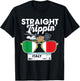 Straight Trippin' Italy Vacation Tour Travel Trip Matching T-Shirt - T-Shirt | Black