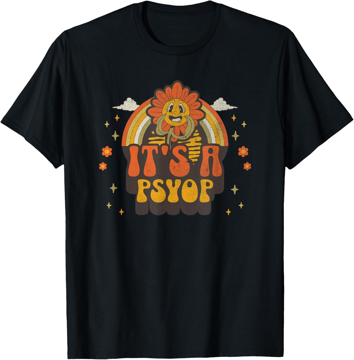 It's a Psyop - Funny Conspiracy Theory T-Shirt - T-Shirt | Black