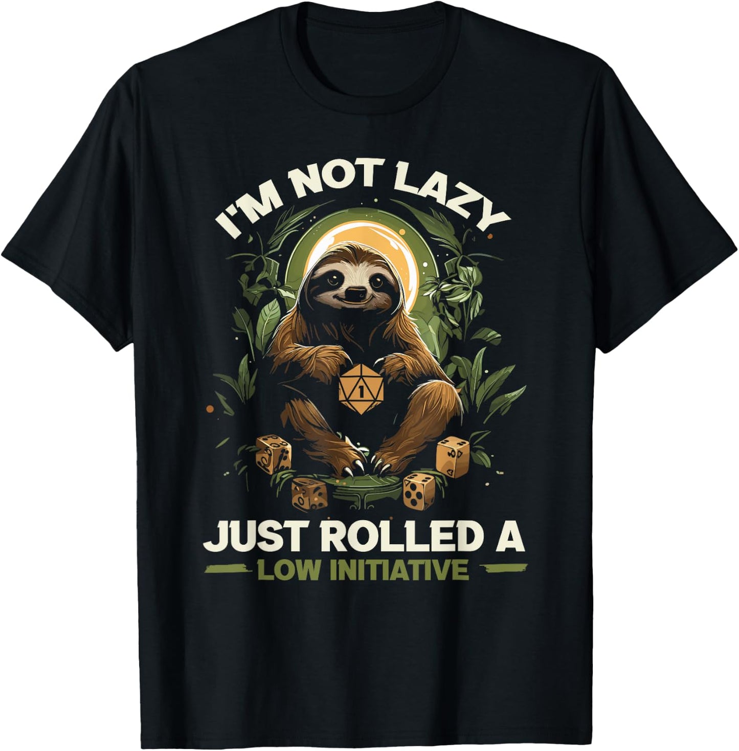 RPG Gaming Role Playing D20 Tabletop Games Funny RPG Gamer T-Shirt - T-Shirt | Black