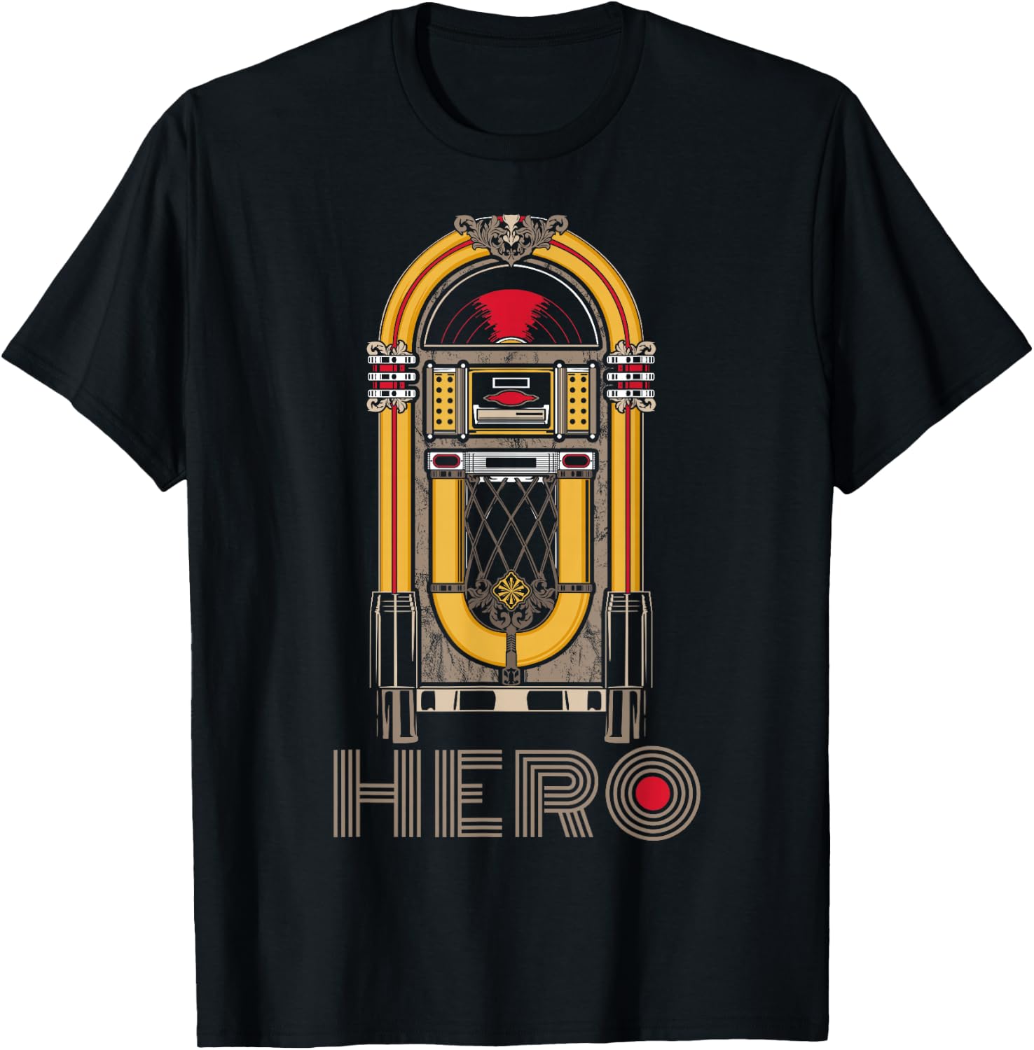 Music Jukebox Hero Music Karaoke Lover T-Shirt - T-Shirt | Black