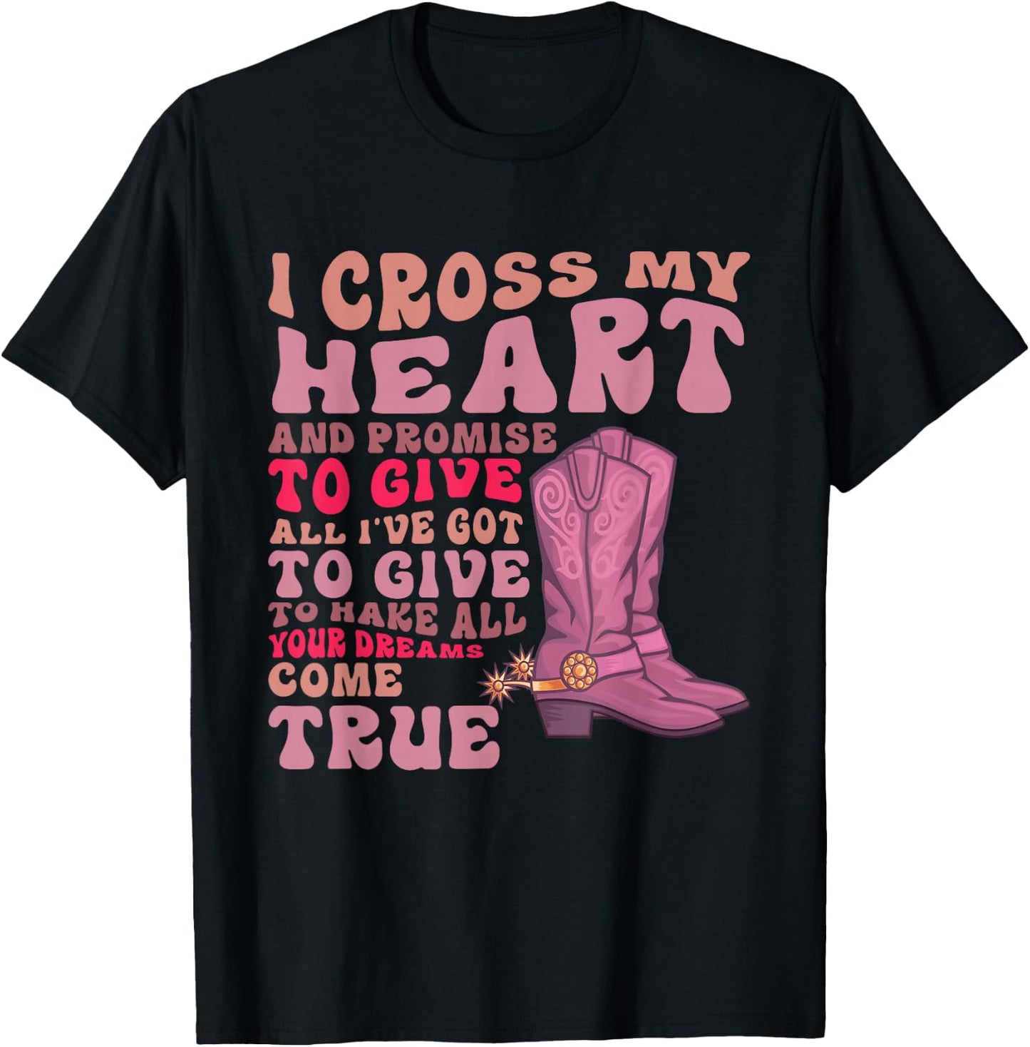 I Cross My Heart and Promise Apparel T-Shirt - T-Shirt | Black
