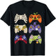 Halloween Skeleton Zombie Gaming Controller Mummy Boys gamer T-Shirt - T-Shirt | Black