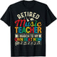 Funny Retired Music Teacher Gift Shirt Retirement Gift T-Shirt - T-Shirt | Black