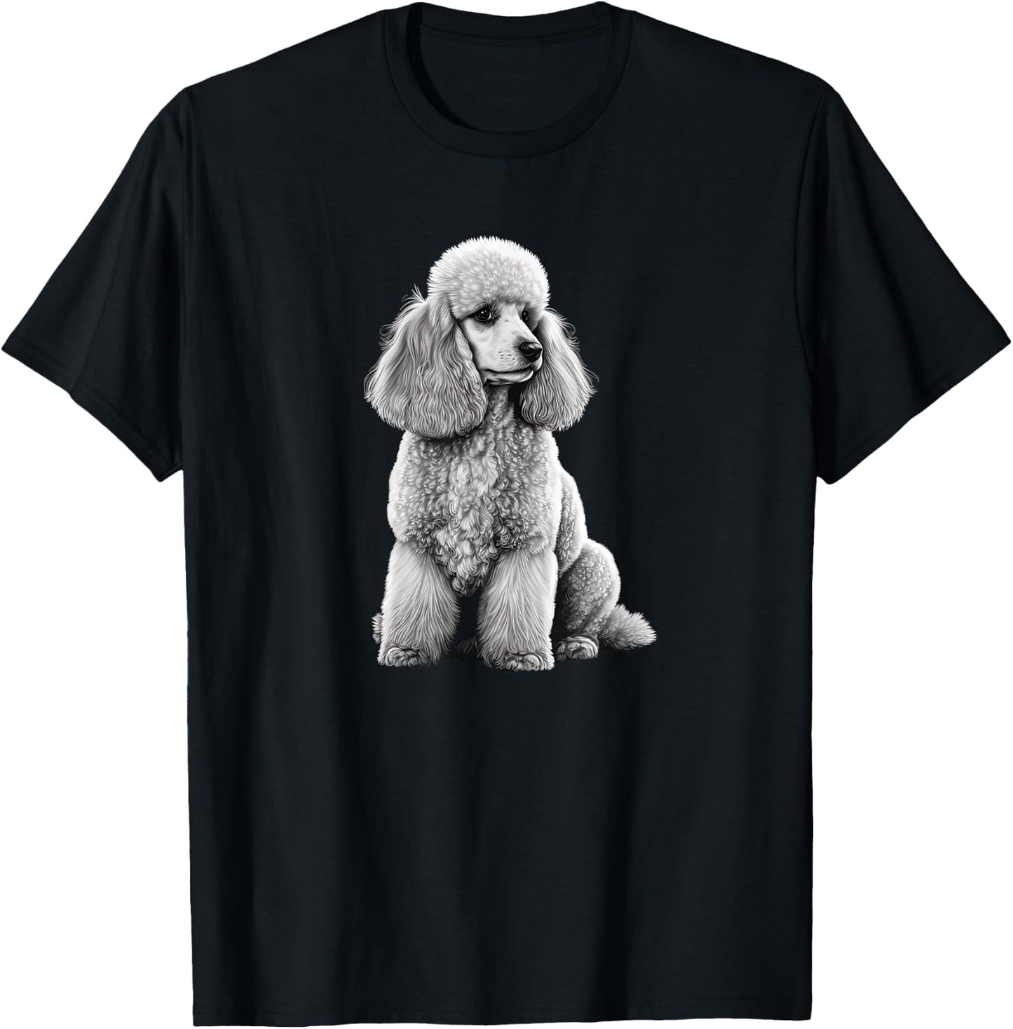 Funny Poodle Dog Miniature Poodle Toy Poodle Women Kids T-Shirt - T-Shirt | Black