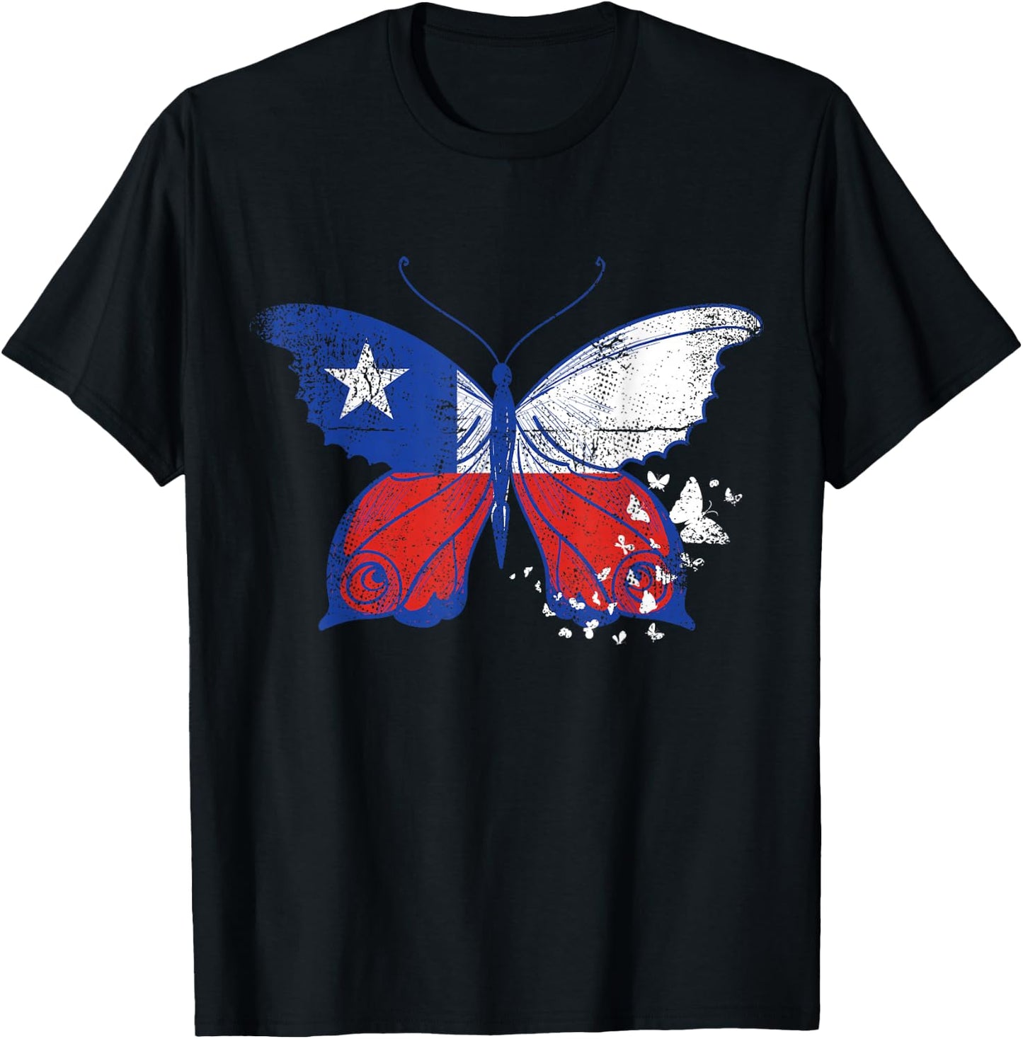 Chile Flag Chilean Heritage Hispanic Roots South America T-Shirt - T-Shirt | Black