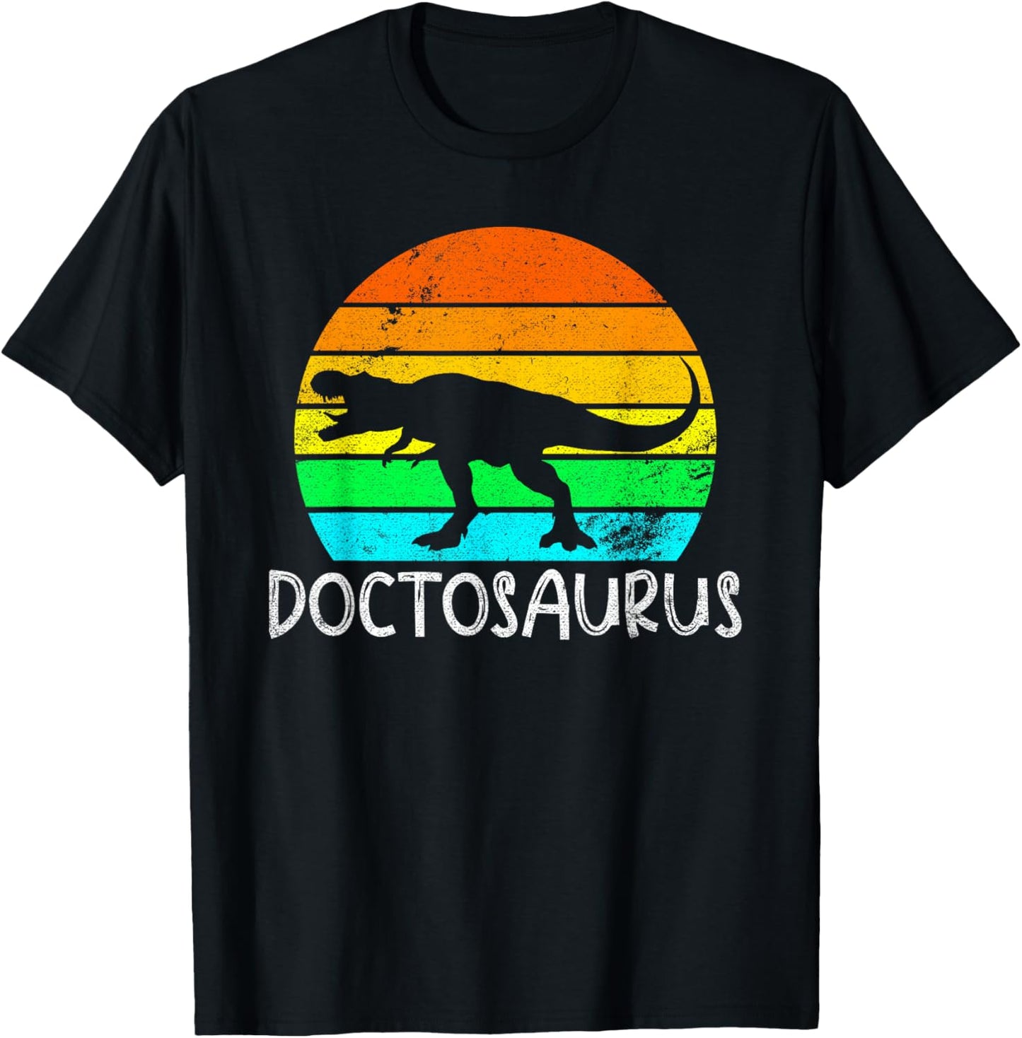 Doctosaurus Dinosaur Doctor T-Shirt - T-Shirt | Black