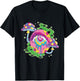 Weirdcore Kidcore Aesthetic Melting Eye Mushroom 90s Alt T-Shirt - T-Shirt | Black